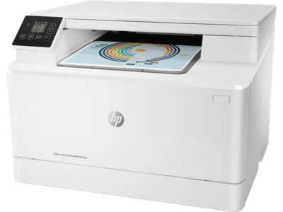 Многофункциональное устройство HP Color LaserJet Pro MFP M182n (p/c/s ,A4, 16ppm, 256Mb, USB, Fast Ethernet10/100 Base-TX,1 tray  150, cartridge 800&700 cmy in box, Repl. T6B70A) (7KW54A#B19)