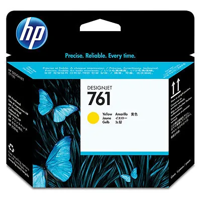 Печатающая головка Печатающая головка HP 761 для Designjet T7100/T7200, желтая
