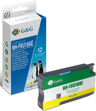 Картридж G&G GG-F6U18AE (№953XL) Yellow для  HP OfficeJet Pro7720/30/40,8210/18,8710/15/18/20/25/28/30/40