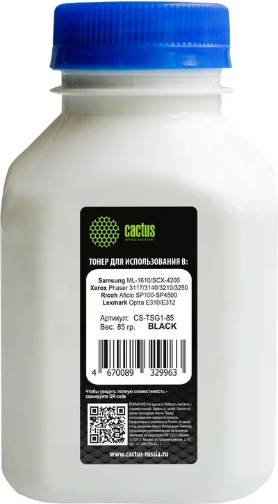 Тонер Cactus CS-TSG1-85, черный, 85г