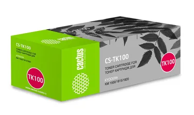 Картридж лазерный Cactus CS-TK100 черный (6000 стр.) для Kyocera Mita KM-1500/1815/1820
