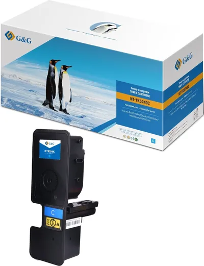 Картридж лазерный G&G GG-TK5240C, для Kyocera ECOSYS P5026cdn/P5026cdw;ECOSYS M5526cdn/M5526cdw, голубой, 3000 стр.