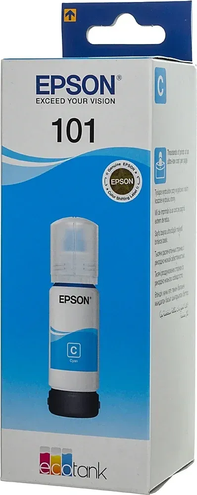 Чернила Epson C13T03V24A, голубые, 70мл, для EcoTank L4150/L4160/L6160/L6170/L6190