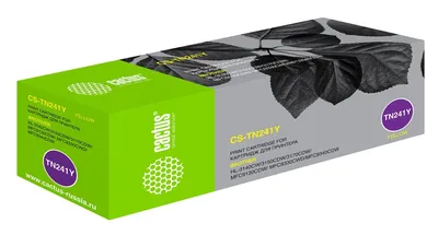 Картридж Cactus CS-TN241Y Yellow для  Brother  HL-3140CW/3150CDW/3170CDW/MFC9130CDW/9330CDW/9340CDW