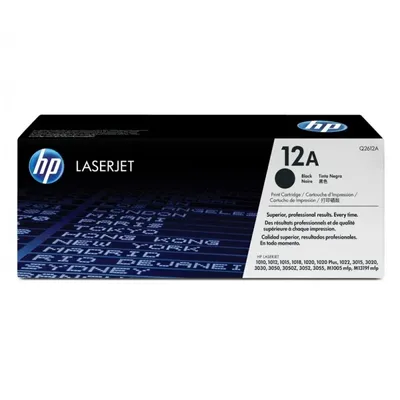 Картридж HP Q2612A, Black, 2000 стр., оригинальный