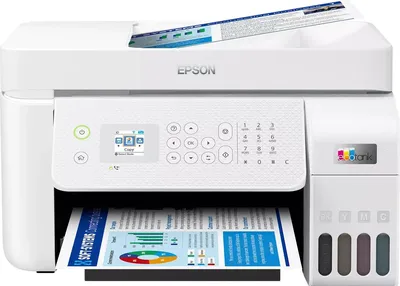 МФУ струйное Epson EcoTank L5296 (C11CJ65411) белый, A4, ч/б печ. 33стр/мин., цв. печ. 15стр/мин., 5760x1440 DPI, 2400х1200 DPI, USB, Ethernet, Wi-Fi