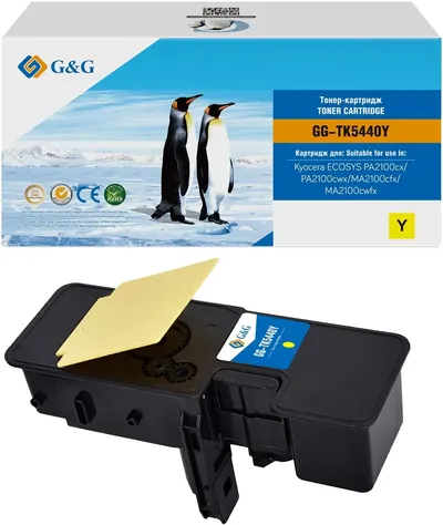 Тонер-картридж G&G toner-cartridge for Kyocera ECOSYS PA2100cx/PA2100cwx/MA2100cfx/MA2100cwfx 2400 pages GG-TK5440Y  with chip гарантия 36 мес.