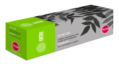 Картридж лазерный Cactus CS-TK1100, черный, 2100 стр.