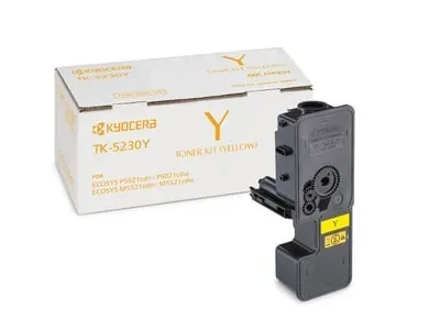(Спец.цена) Оригинальный картридж Kyocera TK-5230Y (1T02R9ANL0) (2200 стр., Жёлтый) для Kyocera P5021cdn | cdw | M5521cdn | cdw