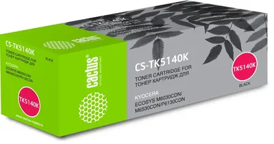 Картридж лазерный Cactus CS-TK5140K, чёрный, 7000 стр., для Kyocera Ecosys M6030cdn