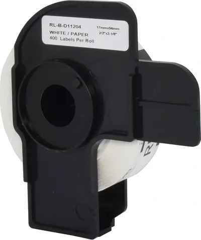 CACTUS Картридж ленточный CS-DK11204 DK-11204 черный на белом для Brother P-touch QL-500, QL-550, QL-700, QL-800