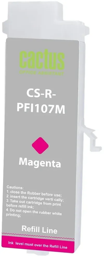 Картридж струйный Cactus CS-R-PFI107M, пурпурный, 260 мл, для Canon iPF