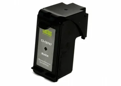 Картридж струйный Cactus CS-C8767, черный, для HP DJ 5740/5940/6540