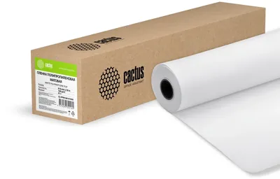 Пленка Cactus CS-PPM160-61050, 610мм×50м, 160г/м², белая матовая
