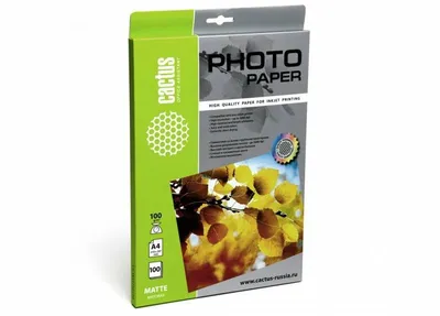 Фотобумага Cactus CS-MA4100100, A4, 100г/м², матовая, 100л.