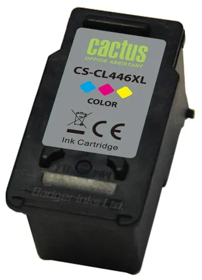 Картридж струйный Cactus CS-CL446XL, многоцветный, 300стр., 16.5мл, для Canon PIXMA