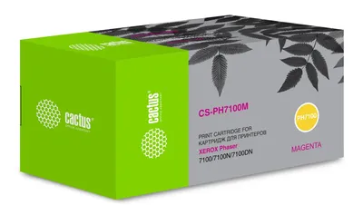 Картридж лазерный Cactus CS-PH7100M, пурпурный, 4500 стр., для Xerox Phaser 7100
