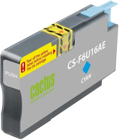 Картридж Cactus CS-F6U16AE, 953XL, голубой, для HP OfficeJet Pro