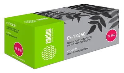 Картридж лазерный Cactus CS-TK360, черный, 20000 стр., для Kyocera FS 4020/4020DN