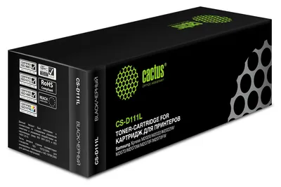 Картридж лазерный Cactus CS-D111L, черный, 1800 стр., для Samsung Xpress M2022/M2070