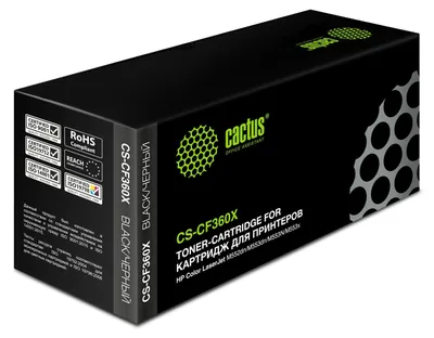 Картридж CACTUS CS-CF360X, черный, 12500 стр.