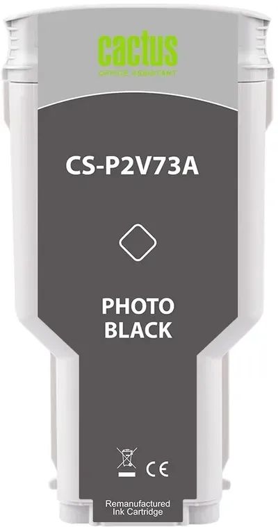 Картридж струйный Cactus CS-P2V73A, №730 фото черный, 300мл, для HP Designjet T1600/1700/2600