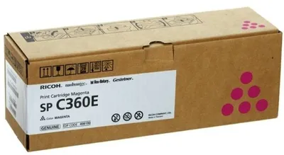 Картридж лазерный Ricoh 408190 (SP C360E), пурпурный, 1500 стр., для SP C360DNw/C360SNw