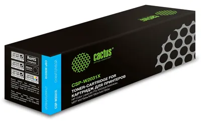 Картридж лазерный CACTUS CSP-W2031X (415X) голубой ((6000стр.) для HP LJ M454/MFP M479) (CSP-W2031X)