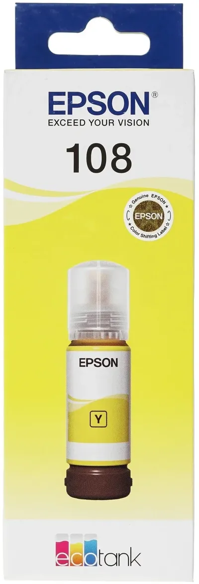 Чернила Epson C13T09C44A 108, желтые