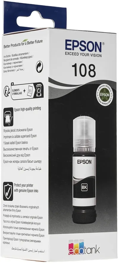 Чернила Epson C13T09C14A, для L8050/L18050, черный, 3600стр