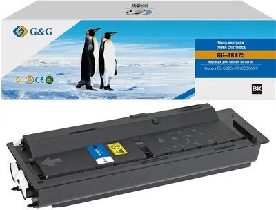 Тонер-картридж G&G - TK-475, Лазерный, Черный, 15000стр, аналог Kyocera TK-475, GG-TK475