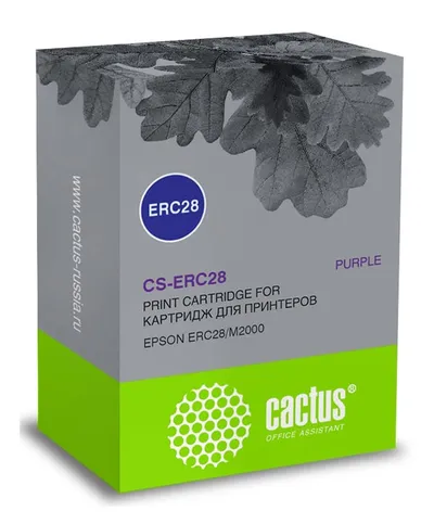Картридж матричный Cactus CS-ERC28, фиолетовый, 12.7мм×3.1м, для Epson ERC28