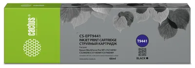 Картридж струйный Cactus CS-EPT9441, черный пигментный, 66мл, для Epson
