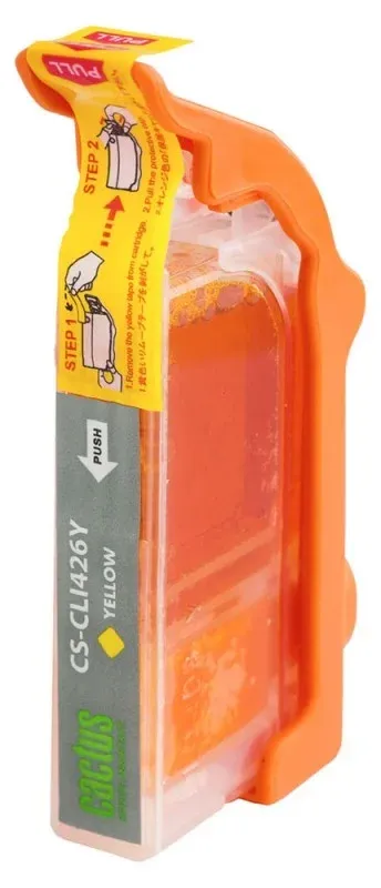 Картридж струйный Cactus CS-CLI426Y, желтый, 9мл, для Canon