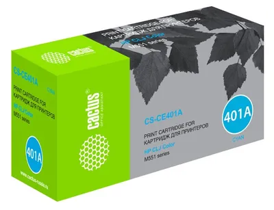 Картридж Cactus CS-CE401A, голубой, для HP Color LaserJet M551
