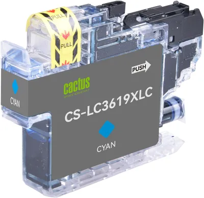 Картридж струйный Cactus CS-LC3619XLC, голубой, 19.4мл, с чипом