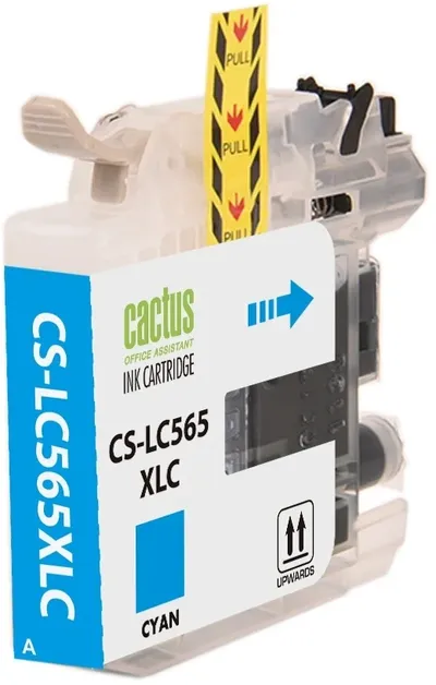 Картридж струйный Cactus CS-LC565XLC, голубой, 14.4 мл, для Brother MFC-J2510