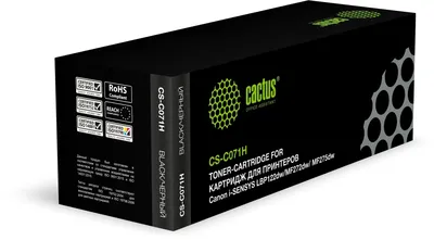 Картридж лазерный CACTUS CS-C071H, черный, 2500 стр.