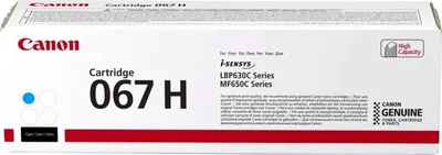 (Спец.цена) Оригинальный картридж Canon 067HC 5105C002 для Canon i-SENSYS LBP631CW/ LBP633Cdw/ MF651Cw/ MF655Cdw/ MF657Cdw, голубой, увеличенный, 2350 стр.