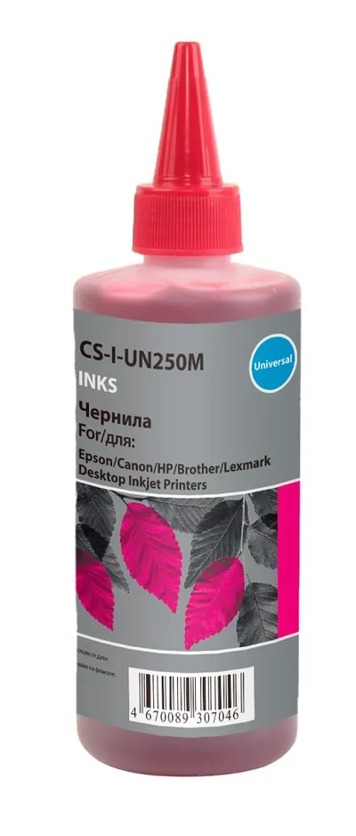 Чернила CACTUS CS-I-Un250M, 250мл, пурпурный, водные