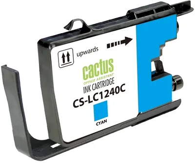 Картридж струйный Cactus CS-LC1240C, голубой, для Brother