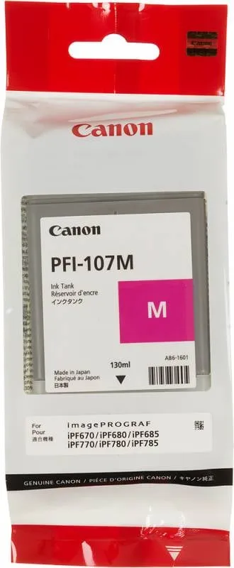 Чернила Canon 6707B001, пурпурные, 130 мл, для iPF670/680/685/770/780/785