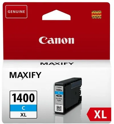 Картридж Canon PGI-1400XL C, голубой, 1020 стр.