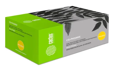 Картридж лазерный CACTUS CS-PH3260X, черный, 6000 стр., двойная упаковка