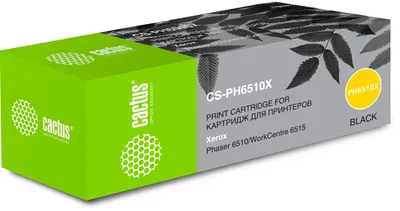 Картридж лазерный Cactus CS-PH6510X, черный, 5500 стр., для Xerox Phaser 6510/WC6515