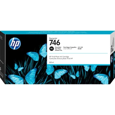 HP  P2V82A Картридж HP 746 черный фото   {HP DesignJet Z6/Z9+ series, (300 мл)}