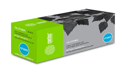 -/ Картридж лазерный Cactus CS-CF380X CF380X черный (4400стр.) для HP LJ Pro M476dn/M476nw/M476dw
