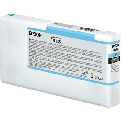 Картридж струйный Epson T9135 (C13T913500) светло-голубой (200 мл) для SureColor SC-P5000, SC-P5000V