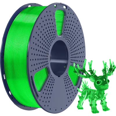 Филамент NV PRINT PLA+ Transparent Green прозрачный зеленый для 3D печати диаметр 1.75мм  длина 330 метров  масса 1 кг