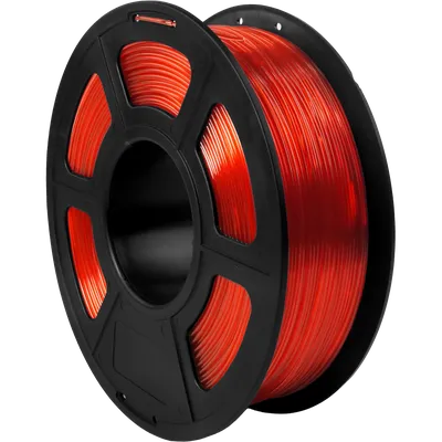NV-3D-PETG-CLEAR-RED Филамент NV PRINT PETG Clear Red Прозрачно-красный для 3D печати диаметр 1.75мм  масса 1 кг